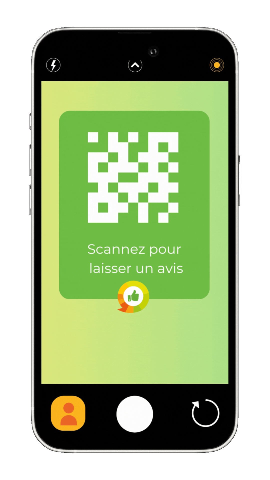 Code QR pour laisser un avis client sur Kiyoh